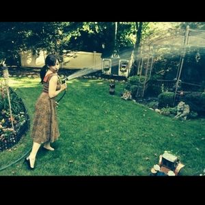 Leopard Tatyana vintage dress